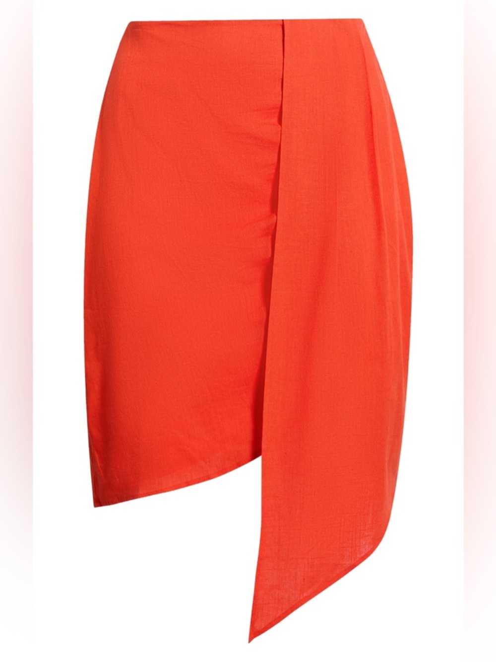 NWT Sugarlips Linen Blend Bet On You Asymmetrical Midi Skirt - Picture 8 of 10